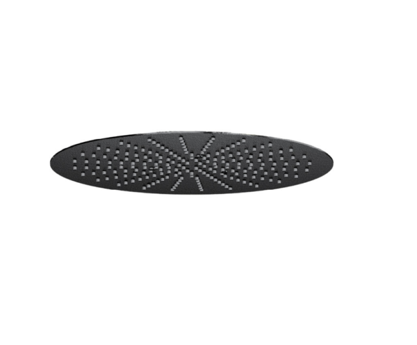 Round Ceiling Mounted (400mm) Overhead Shower – Matt Black