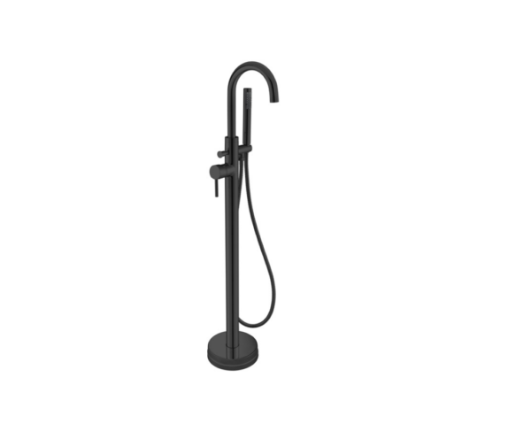 Treviso – Bath & Shower Mixer with Kit (Floor Standing) – Matt Black
