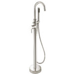 Treviso – Bath & Shower Mixer with Kit (Floor Standing) – Brushed Nickel