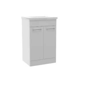 Roma (500mm-2 Door) Floor Standing Vanity – Glossy White