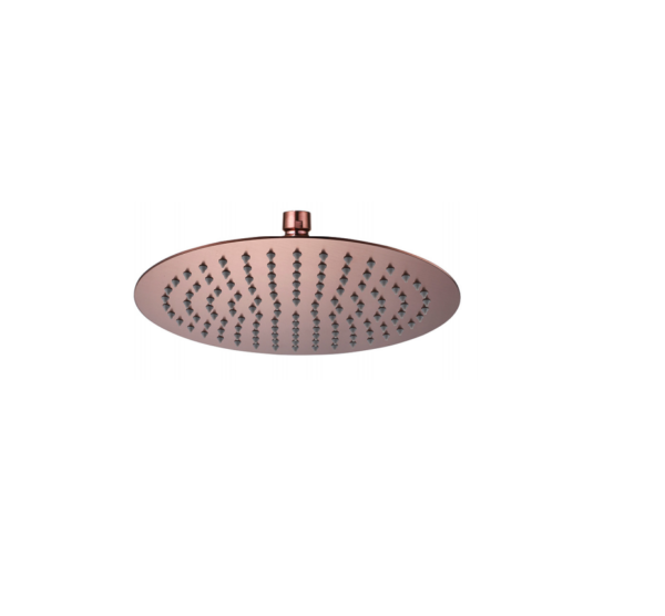 Round Overhead Shower (200mm) – Brushed Rose Gold