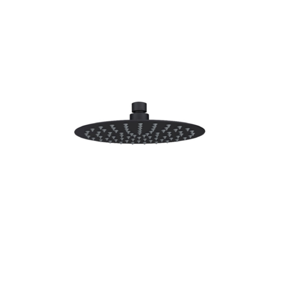 Round Overhead Shower (200mm) – Matt Black