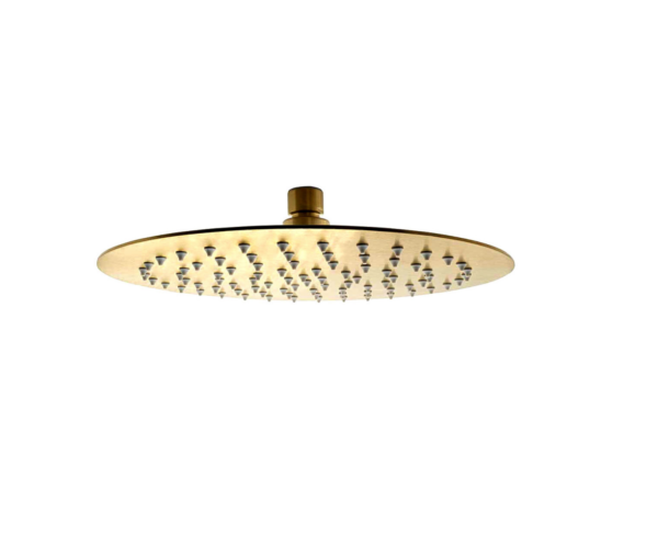 Round Overhead Shower (250mm) – Brushed Gold
