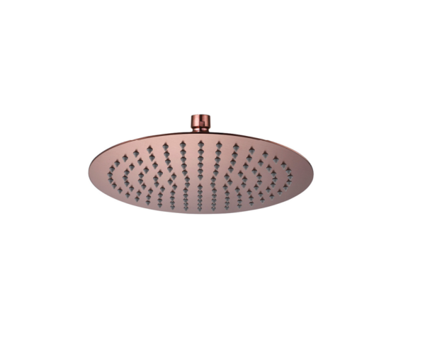 Round Overhead Shower (250mm) – Brushed Rose Gold