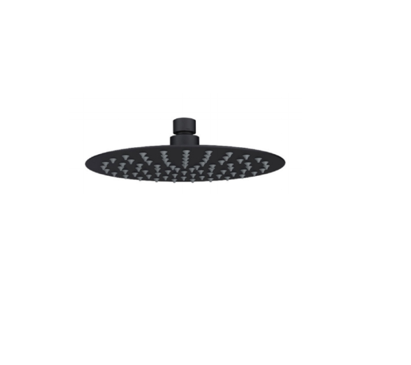 Round Overhead Shower (250mm) – Matt Black