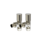 Angled Radiator Valve – Brushed Nickel