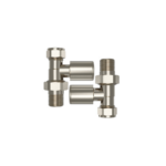 Straight Radiator Valve – Brushed Nickel