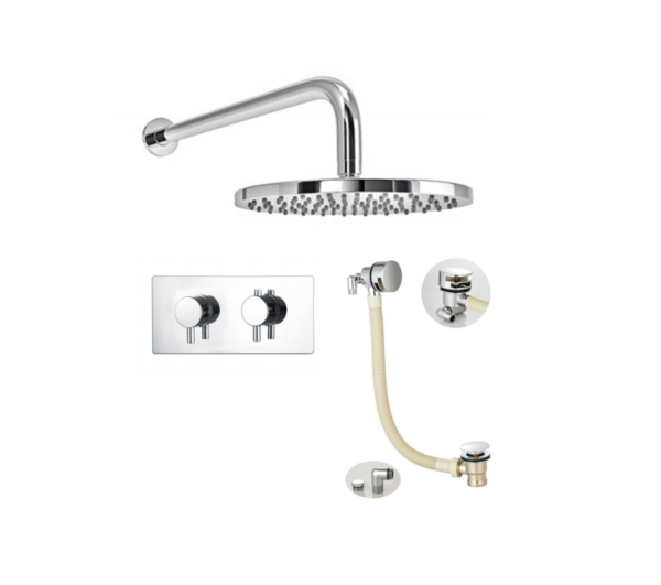 BO-RSPACK3H: Thermostatic Concealed Shower Pack (Round)