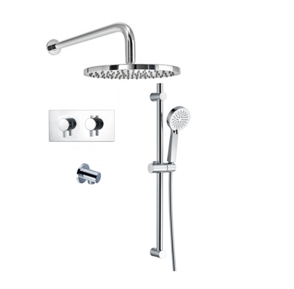 BO-RSPACK3RH: Thermostatic Concealed Shower Pack (Round)
