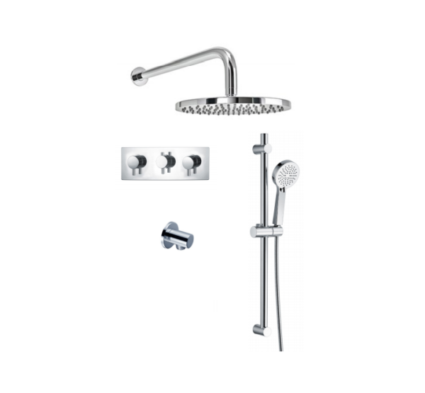 BO-RSPACK5H: Thermostatic Concealed Shower Pack (Round)