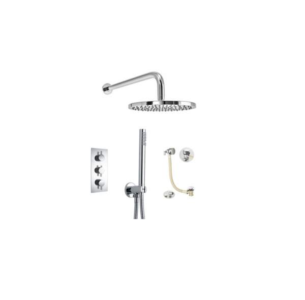 BO-RSPACK6: Thermostatic Concealed Shower Pack (Round)