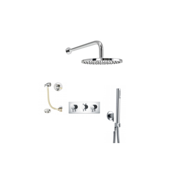 BO-RSPACK6H: Thermostatic Concealed Shower Pack (Round)