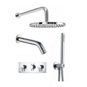BO-RSPACK8H: Thermostatic Concealed Shower Pack (Round)