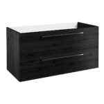 Radiance (1000mm) Wall Hung Vanity Unit – Black Oak
