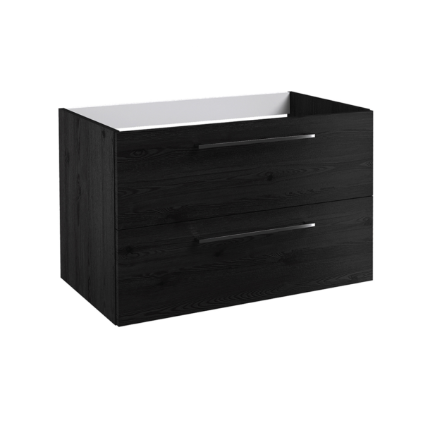 Radiance (800mm) Wall Hung Vanity Unit – Black Oak