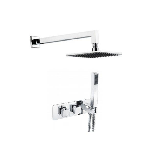 BO-S1025PACK1: Thermostatic Concealed Shower Pack (Square)