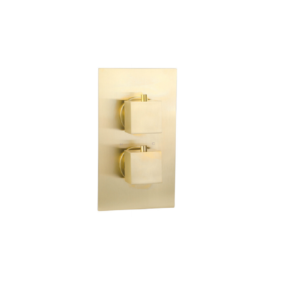 Messina (1 Outlet) Thermostatic Concealed Shower Mixer – Brushed Gold