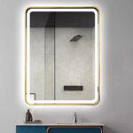 Sofia LED Mirrors (2 Sizes Available) – Brushed Gold