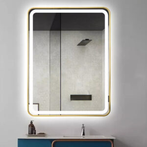 Sofia LED Mirrors (2 Sizes Available) – Brushed Gold
