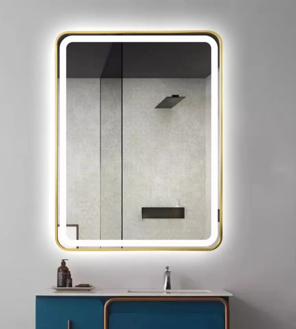 Sofia LED Mirrors (2 Sizes Available) – Brushed Gold
