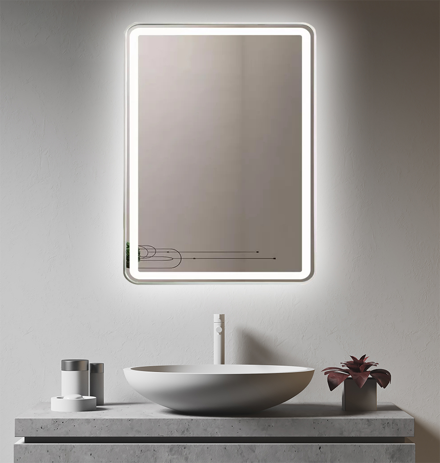 Sofia LED Mirrors (2 Sizes Available) – Brushed Nickel