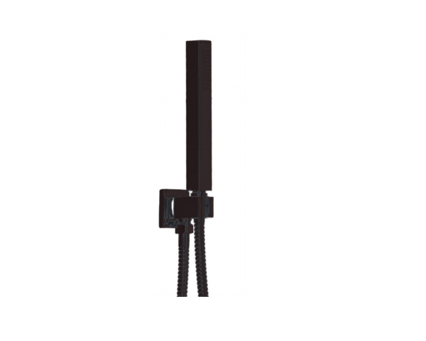 Hand Shower Kit with Water Outlet and Bracket – Matt Black