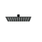 Square Overhead Shower (200mm) – Matt Black