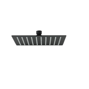 Square Overhead Shower (200mm) – Matt Black