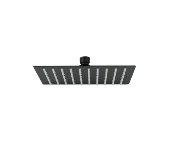 Square Overhead Shower (250mm) – Matt Black