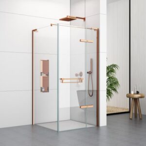 900 Side Panel (8mm Glass) – Brushed Rose Gold