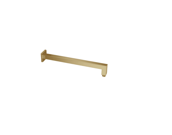 Square Shower Arm (400mm) – Brushed Gold