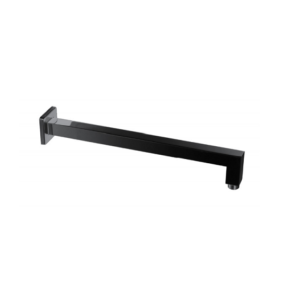 Square Shower Arm (400mm) – Matt Black