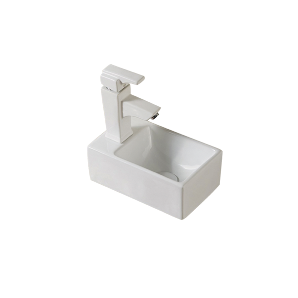 Left Rectangle Cloakroom Basin (305x180x110mm)