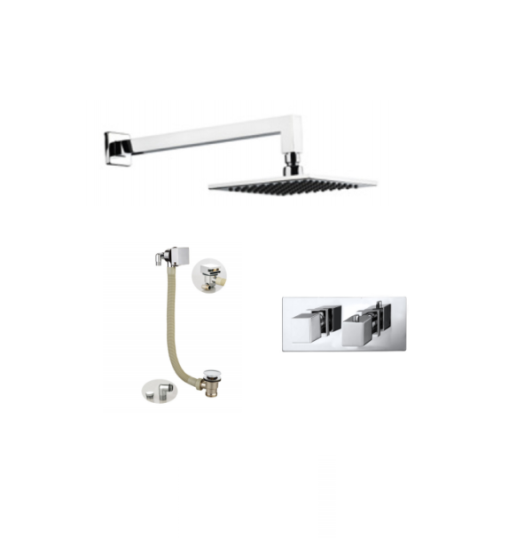 BO-SSPACK3H: Thermostatic Concealed Shower Pack (Square)