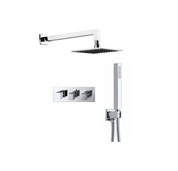BO-SSPACK4H: Thermostatic Concealed Shower Pack (Square)