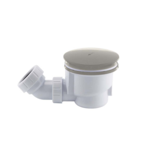 Shower Waste (Round) – Brushed Nickel