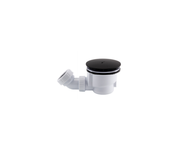 Shower Waste (Round) – Matt Black
