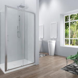 Crystal Sliding Shower Door (1850mm, 6mm Thickness)