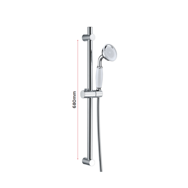 Traditional Hand Shower & Rail Kit (Adjustable)