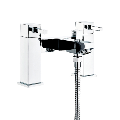 Trento (Dual Lever) – Deck Mounted Bath Shower Mixer with Kit