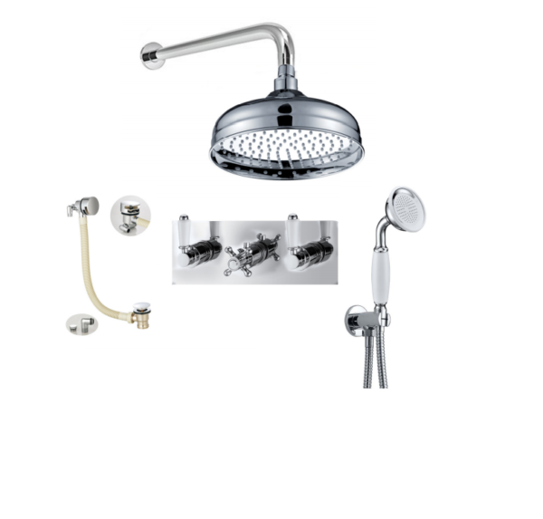 BO-TRSPACK6H: Thermostatic Concealed Shower Pack (Traditional)