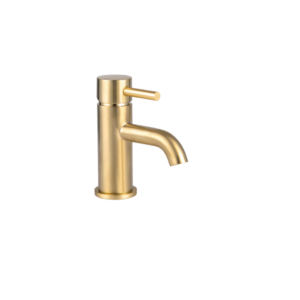 Treviso (Single Lever) – Mini Basin Mixer – Brushed Gold