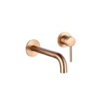 Treviso (Single Lever) – Wall Mounted Basin Mixer – Brushed Rose Gold