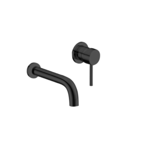 Treviso (Single Lever) – Wall Mounted Basin Mixer – Matt Black