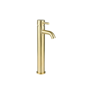 Treviso (Single Lever) – Tall Basin Mixer – Brushed Gold