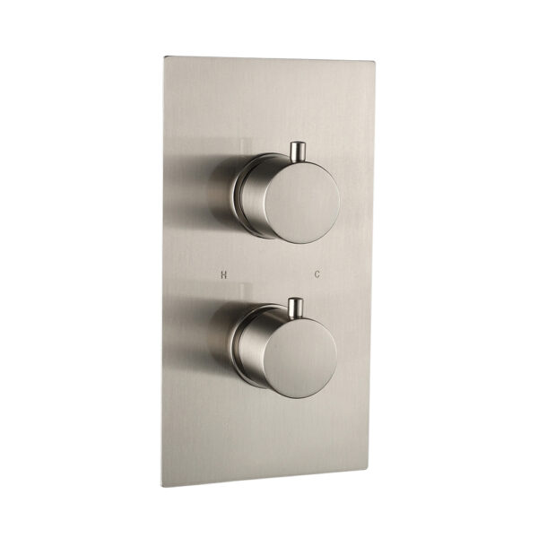 Treviso (2 Outlets) Thermostatic Concealed Shower Mixer – Brushed Nickel (BO-TRV1530BN)