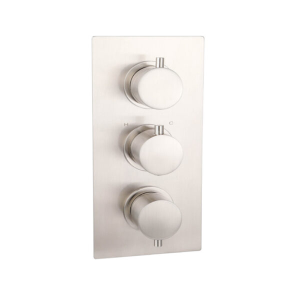 Treviso (3 Outlets) Thermostatic Concealed Shower Mixer – Brushed Nickel