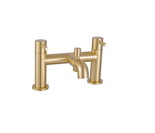 Treviso Bath Filler (Deck Mounted) – Brushed Gold