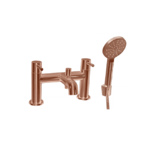 Treviso (Dual Lever) Bath Shower Mixer with Kit – Brushed Rose Gold