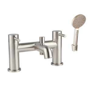 Treviso (Dual Lever) Bath Shower Mixer with Kit – Brushed Nickel